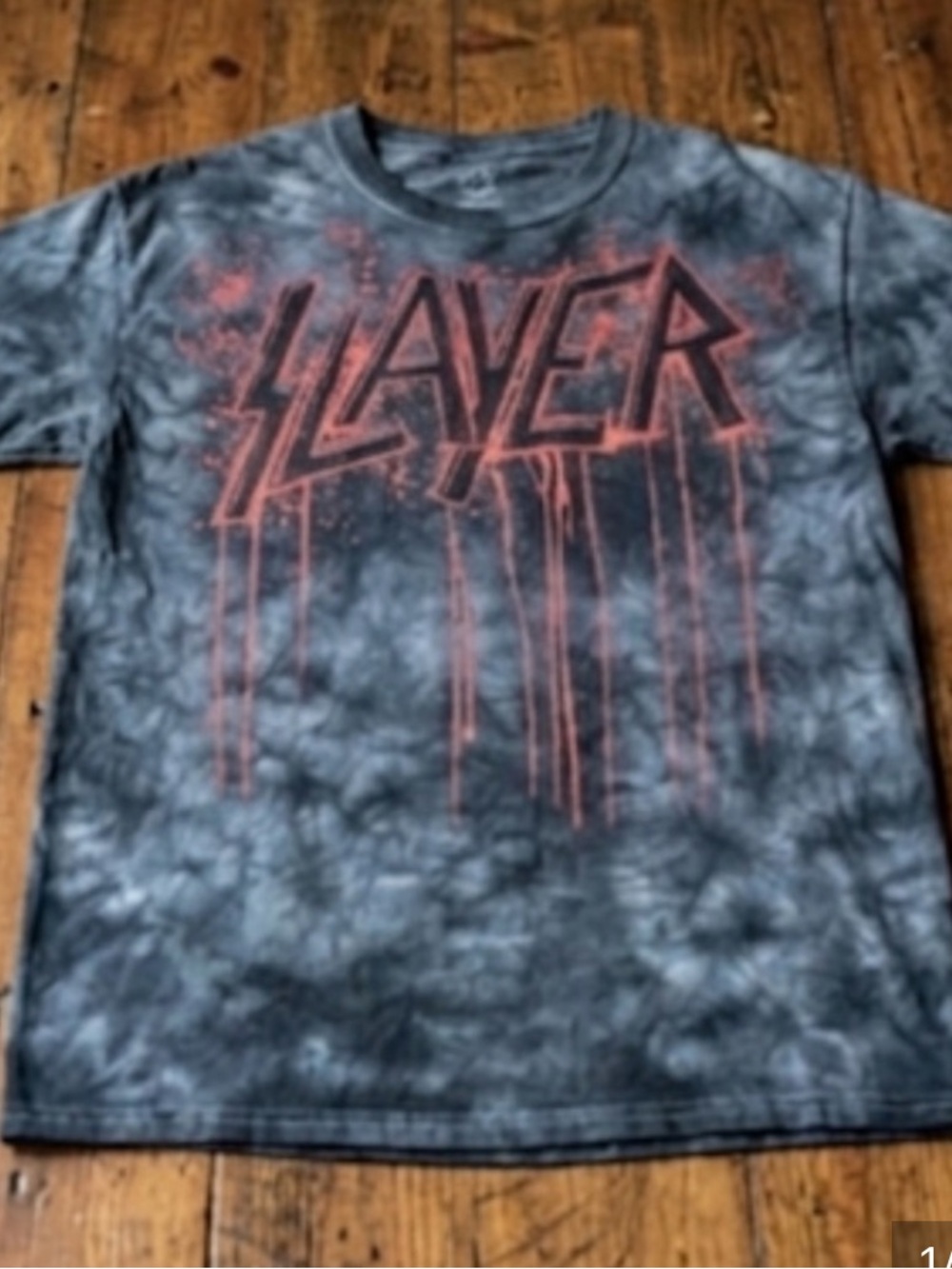 Slayer Tour Shirt Liquid Blue